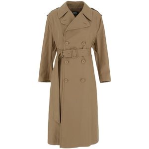 MM6 Maison Margiela, Trench Coats Beige, Dames, Maat:S