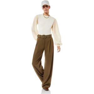 MVP wardrobe, Broeken, Dames, Groen, L, Polyester, Trigger Pants