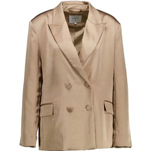 Dante 6, Stijlvolle Sevigny Blazer in Bruin Bruin, Dames, Maat:XS