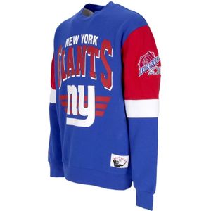 Mitchell & Ness, Sweatshirts & Hoodies, Heren, Veelkleurig, XL, Katoen, NFL Crewneck Sweatshirt New York Giants