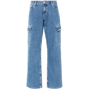 Calvin Klein Jeans, Jeans, Dames, Blauw, W25, Denim, Blauwe Denim Jeans