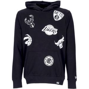 Nike, Sweatshirts & Hoodies, Heren, Zwart, M, Katoen, NBA Multi Team Logo Hoodie