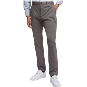 Brooks Brothers, Broeken, Heren, Grijs, W38, Katoen, Soho Extra-slim Fit Twill Washed Chino Pants