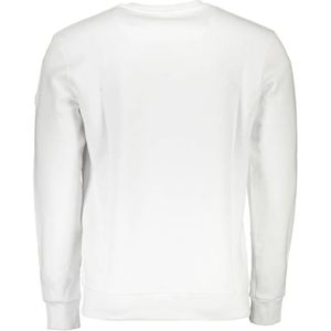 North Sails, Sweatshirts & Hoodies, Heren, Wit, L, Witte Crewneck Sweatshirt met Lange Mouwen