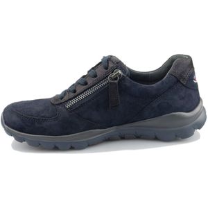 Gabor, Blauwe Nubuck Walking Sneaker voor Dames Blauw, Dames, Maat:37 EU