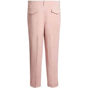 Etro, Broeken, Heren, Roze, M, Katoen, Roze broek met Pegaso-motief