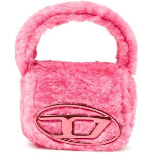 Diesel, Tassen, Dames, Roze, ONE Size, 1DR Xs - Fluffy iconic mini bag