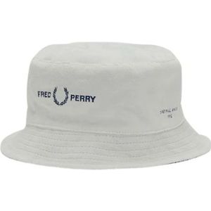 Fred Perry, Omkeerbare Hoed Wit, unisex, Maat:M