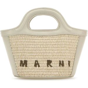 Marni, Tassen, Dames, Beige, ONE Size, Tropicalia Zomer Handtas