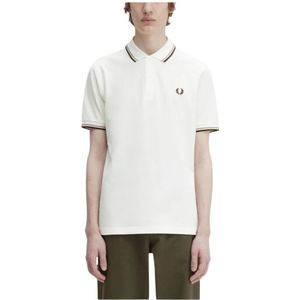 Fred Perry, Polo Shirts Wit, Heren, Maat:2XL