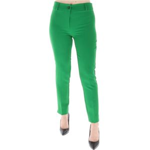 Sol Wears Women, Broeken, Dames, Groen, XL, Polyester, Groene ritsbroek lente/zomer