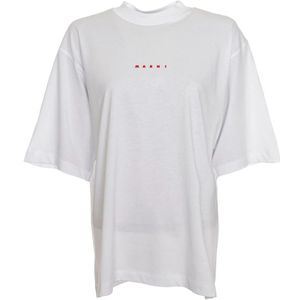 Marni, Tops, Dames, Wit, S, Casual Oversized T-shirt