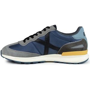 Munich, Schoenen, Heren, Blauw, 43 EU, Suède, Retro Dynamo Sneaker Blauw