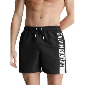 Calvin Klein, Badkleding, Heren, Zwart, M, Grafische Trekkoord Boxershorts