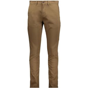 Cast Iron, Broeken, Heren, Bruin, W34 L34, Katoen, Slim Fit Stretch Chino