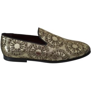 Dolce & Gabbana, Schoenen, Heren, Veelkleurig, 42 1/2 EU, Polyester, Loafers