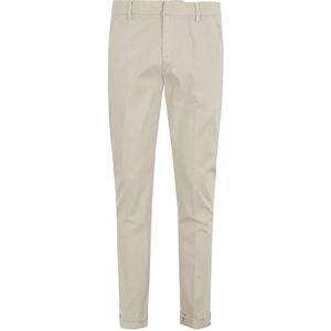 Dondup, Broeken, Heren, Beige, W38, Gabardine Broek