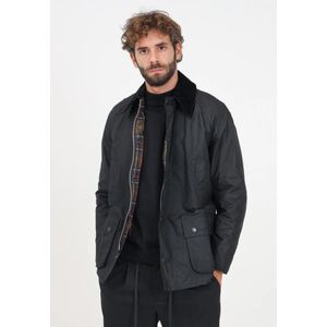 Barbour, Jassen, Heren, Zwart, M, Katoen, Zwarte Ashby Jas Winterjas