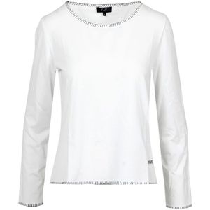 Fay, Long Sleeve Tops Wit, Dames, Maat:L