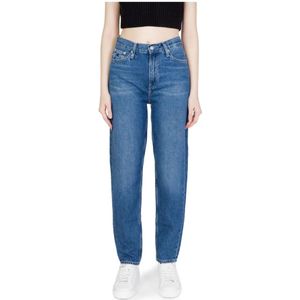 Calvin Klein Jeans, Jeans, Dames, Blauw, W30, Katoen, Lichtblauwe Side Zip Jeans
