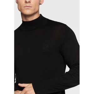 Calvin Klein, Truien, Heren, Zwart, S, Zwarte Trui Hoge Hals Superior