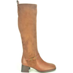 Hispanitas, Schoenen, Dames, Bruin, 36 EU, Leer, Stretch Laars in Cognac Leer