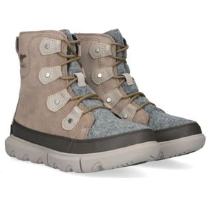 Sorel, Schoenen, Dames, Beige, 36 EU, Suède, Taupe Waterdichte Enkellaarzen Explorer II Joan