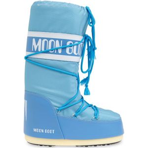 Moon Boot, Schoenen, Dames, Blauw, 39 EU, Nylon, Sneeuwlaarzen Icoon Nylon