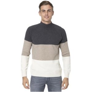 Gran Sasso, Tricolor Eco-Kasjmier Trui Veelkleurig, Heren, Maat:2XL