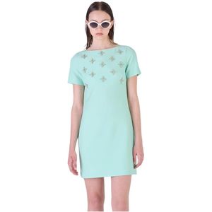 Silvian Heach, Kleedjes, Dames, Groen, 2Xs, Leer, Short Kleedjes