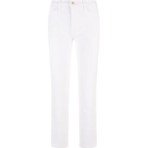 Frame, Broeken, Dames, Wit, W27, Katoen, Slim-fit broek