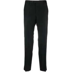 Briglia, Zwarte chino broek van wol-kasjmiermix Zwart, Heren, Maat:XL