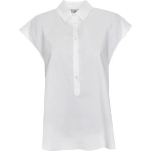 Woolrich, Stijlvolle Blouse Wwsi 0154 Wit, Dames, Maat:S