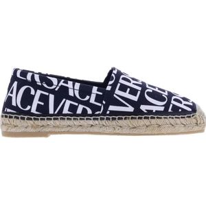 Versace, Stijlvolle Dames Espadrilles Zwart, Dames, Maat:37 EU