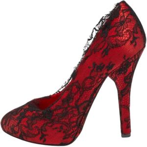 Dolce & Gabbana Pre-owned, Pre-owned, Dames, Rood, 38 EU, Tweed, Pre-owned Lace heels
