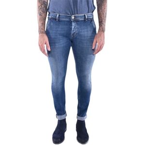 Dondup, Skinny Denim Jeans voor Heren Blauw, Heren, Maat:W30