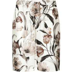 Dolce & Gabbana, Korte broeken, Heren, Veelkleurig, L, Bloemenprint Zijden Shorts