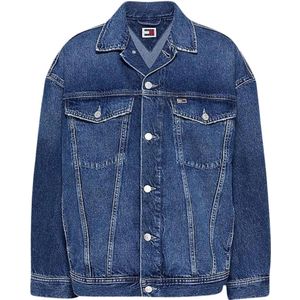 Tommy Hilfiger, Jassen, Dames, Blauw, S, Denim, Denim Jassen voor Mannen en Vrouwen