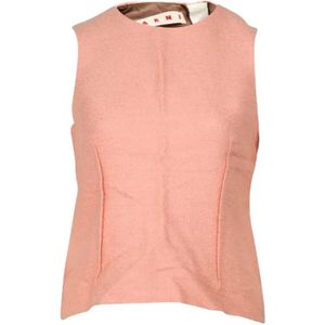 Marni Pre-owned, Pre-owned, Dames, Roze, M, Wol, Pre-owned Wool tops