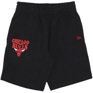 New Era, Sport, Heren, Zwart, M, Katoen, Chicago Bulls Script Oversize Shorts Zwart/Rood