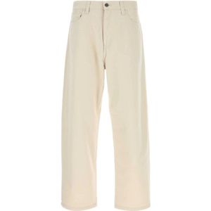 Carhartt Wip, Jeans, Heren, Beige, W30, Katoen, Katoenen Landon Pant in Zand