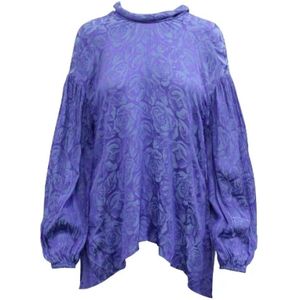 Chloé Pre-owned, Pre-owned, Dames, Paars, S, Pre-owned Fabric tops