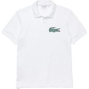 Lacoste, Tops, Heren, Wit, XL, Katoen, Klassieke pasvorm biologisch katoenen polo