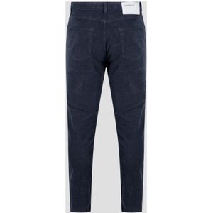 Department Five, Broeken, Heren, Blauw, W31, Katoen, Slim Fit Corduroy Broek