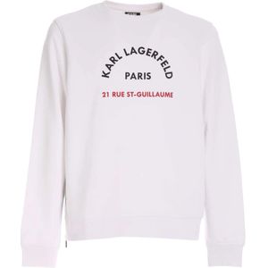 Karl Lagerfeld, Sweatshirts & Hoodies, Heren, Wit, M, Katoen, Sweatshirts Hoodies