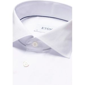 Eton, Overhemden, Heren, Wit, 2Xl, Katoen, Wit Zakelijk Overhemd Slim Fit