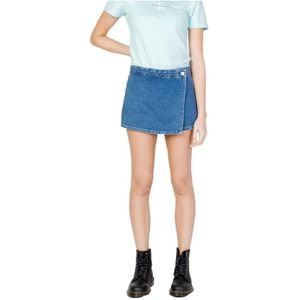 Calvin Klein Jeans, Korte broeken, Dames, Blauw, W27, Denim, Denim Shorts