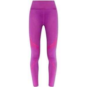 Adidas by Stella McCartney, Leggings met logo Paars, Dames, Maat:M