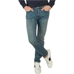 PS By Paul Smith, Moderne Slim Fit Bruine Jeans Blauw, Heren, Maat:W33