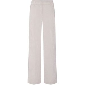 Cambio, Broeken, Dames, Beige, L, Polyester, Elegante Corduroy Amelie Broek Blush Greige